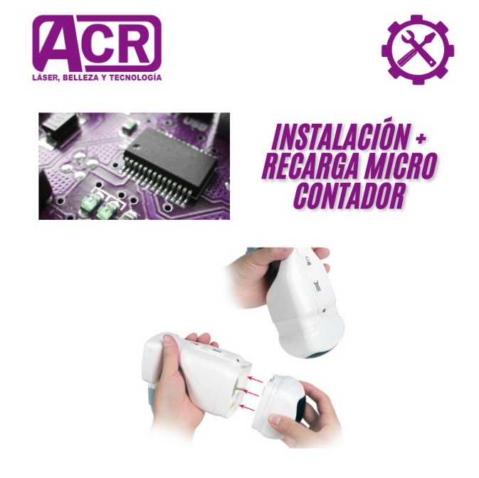 Instalación y Recarga del Micro Contador en Manipulo Liposonix Corporal 1 Versión 2.1