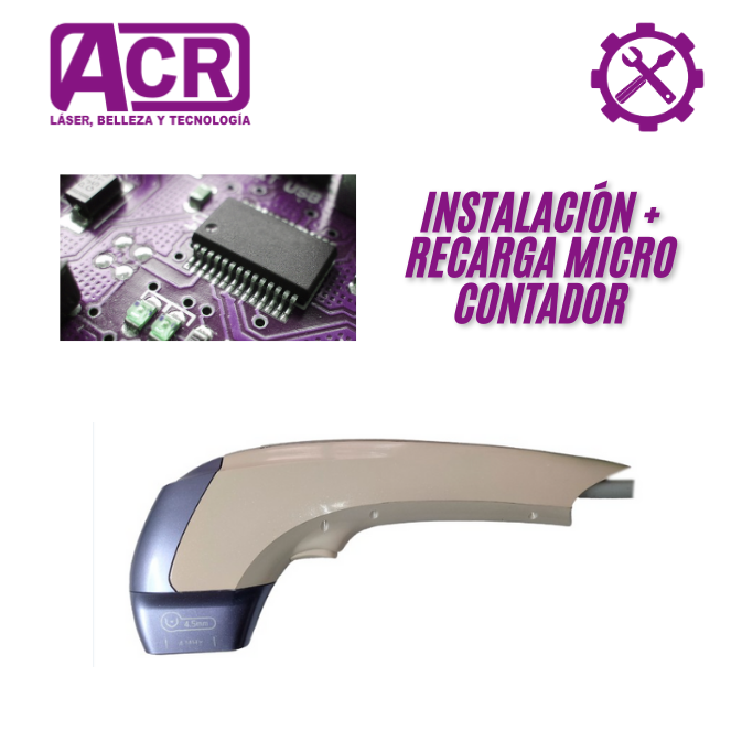 Recarga de Cartucho HIFU 12D MPT - Instalación y Recarga de Microcontador