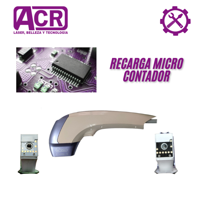 Recarga de micro contador para manípulo HIFU 12D MPT de tratamientos faciales y corporales